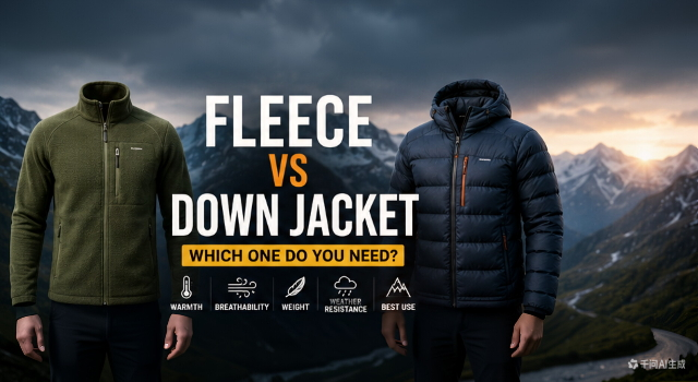 Fleece vs Down Jacket: Which One Do You Need?