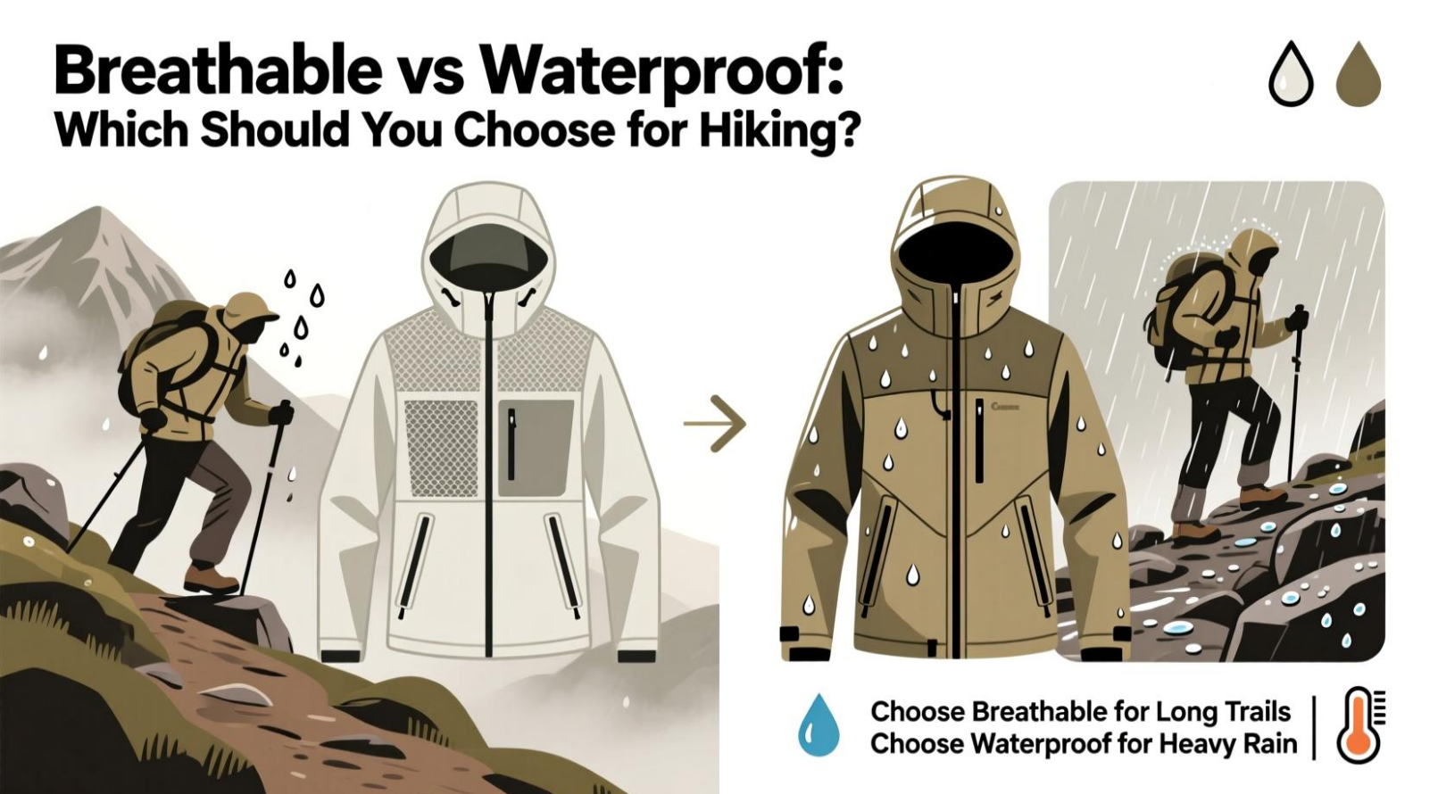 Breathable vs Waterproof: What Matters More?