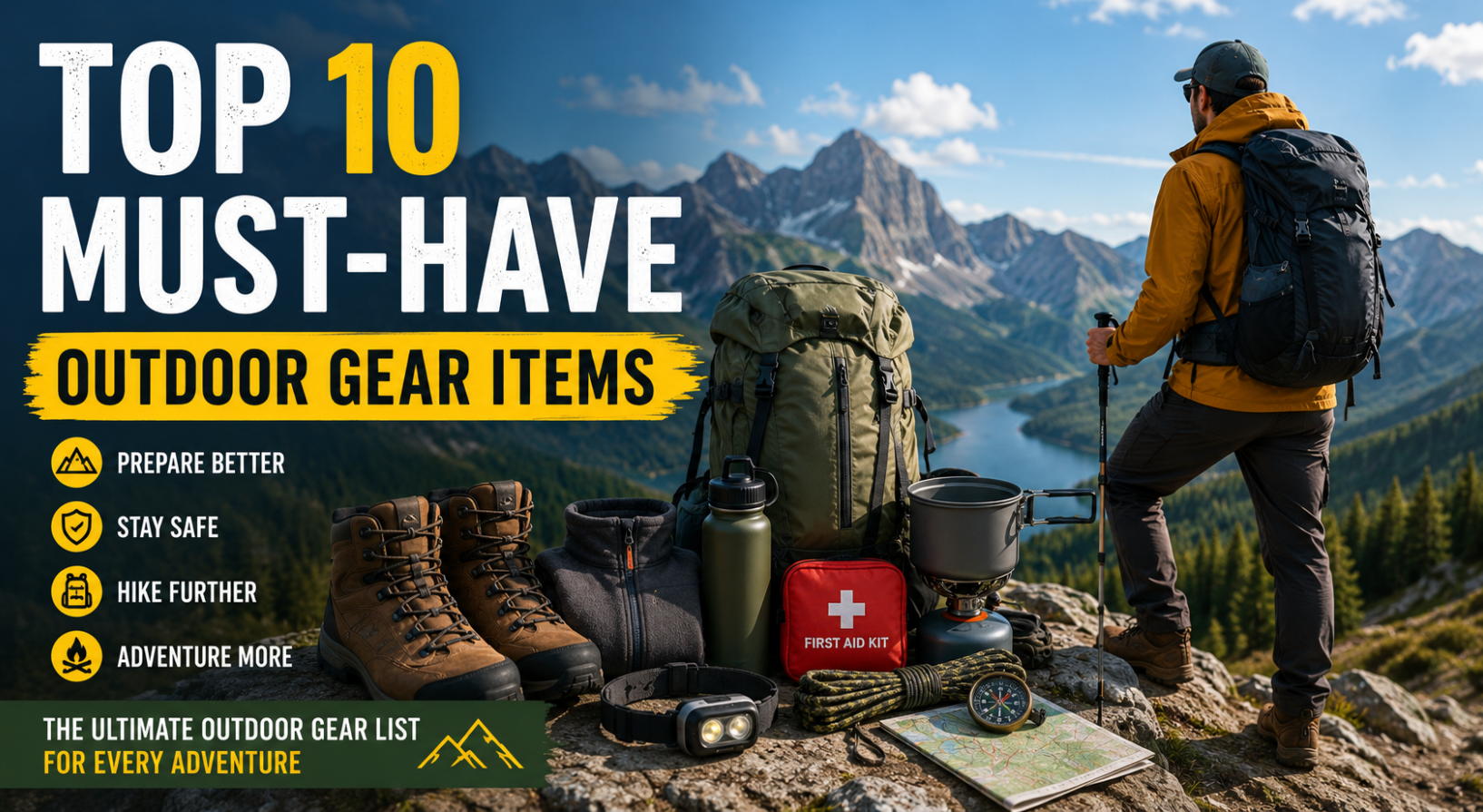 Top 10 Must-Have Outdoor Gear Items for Every Adventure