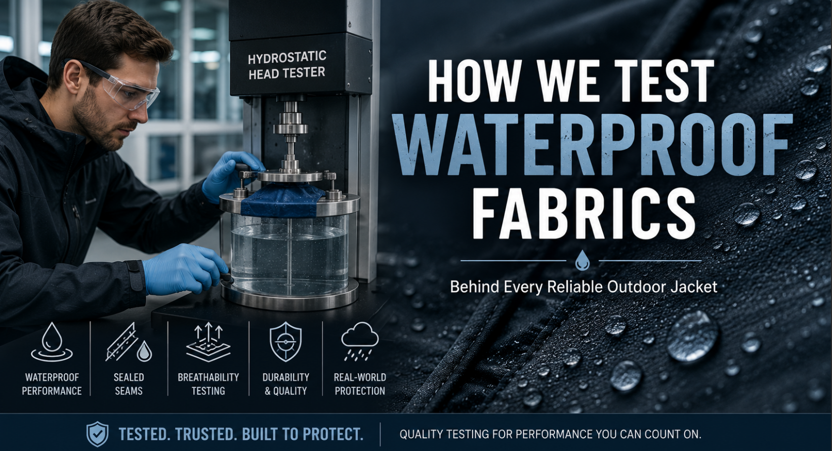 How We Test Waterproof Fabrics: Ensuring Reliable Protection in Every Outdoor Jacket