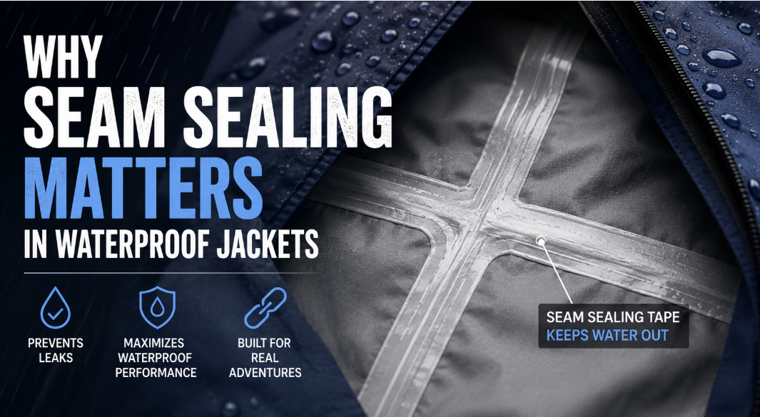 Why Seam Sealing Matters in Waterproof Jackets (And Why Without It, Jackets Leak)