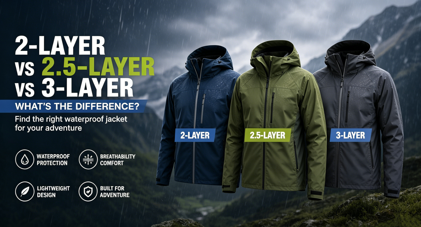 2-Layer vs 2.5-Layer vs 3-Layer Jackets: What's the Difference?