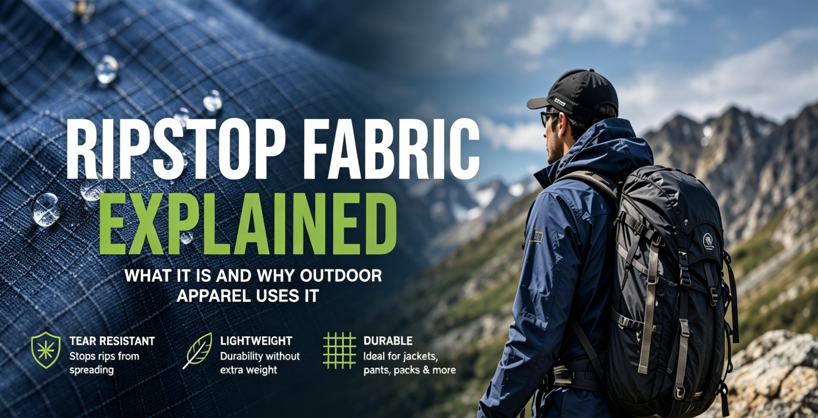 Ripstop Fabric Explained: What It Is and Why Outdoor Apparel Uses It