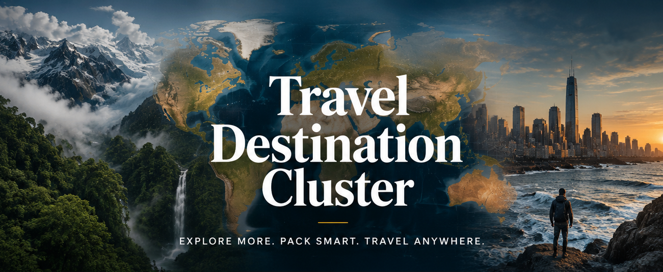 Travel Destination Cluster: What to Pack, Wear & Prepare for Outdoor Adventures Worldwide